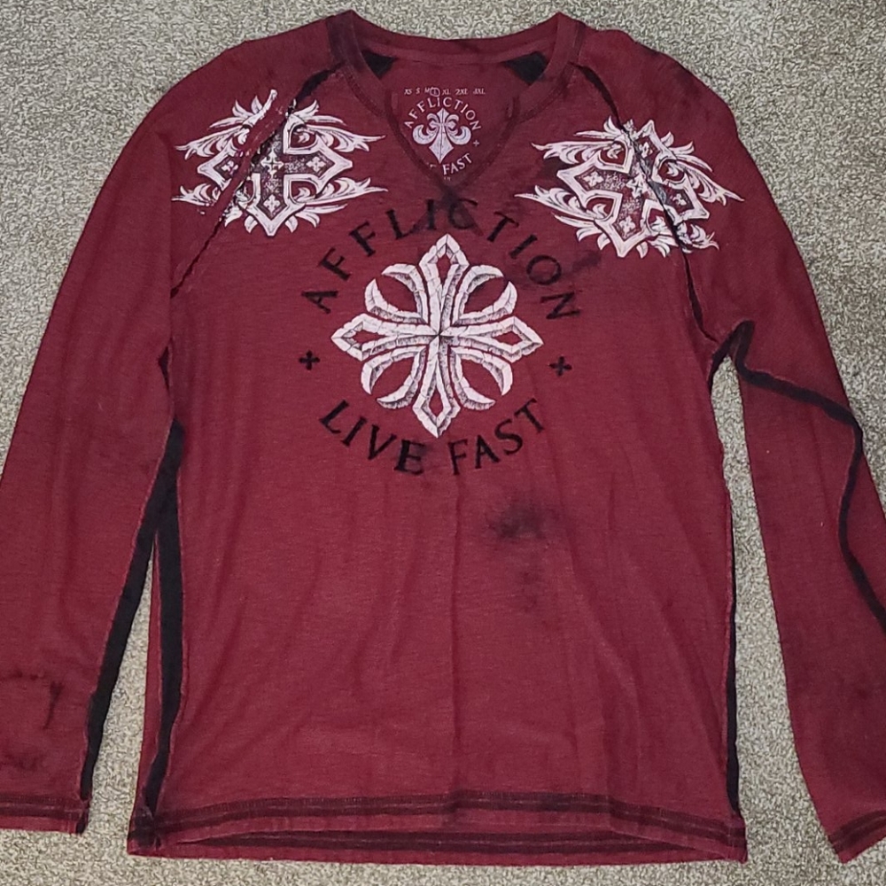 AFFLICTION Live Fast Shirt GREAT CONIDTION